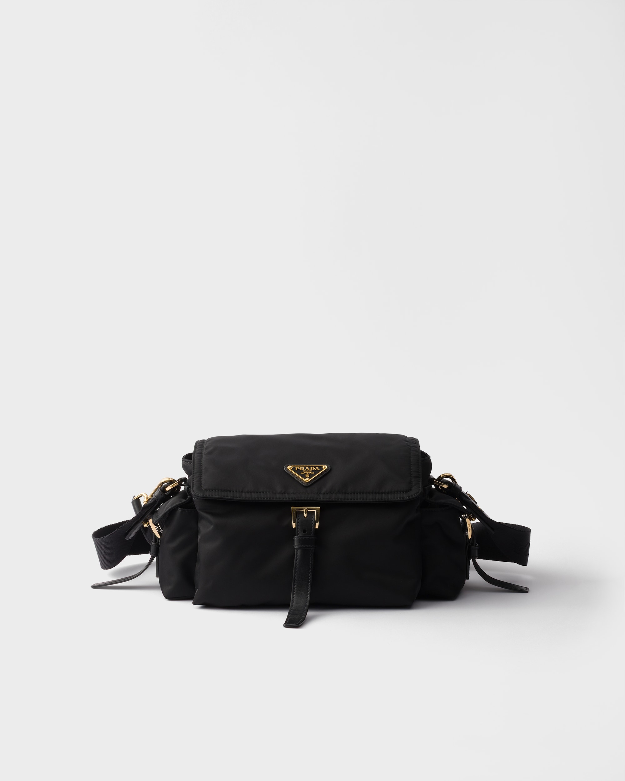 Prada Explore medium Re-Nylon shoulder bag with flap - Image 1